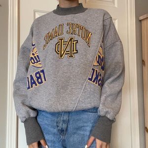 Thrifted mock neck sweater